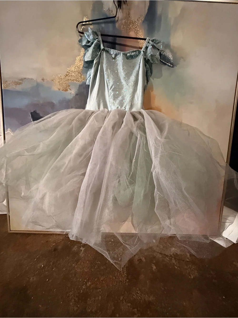Revolution Enchanted Dusty Sage Tutu Costume - Size: large child